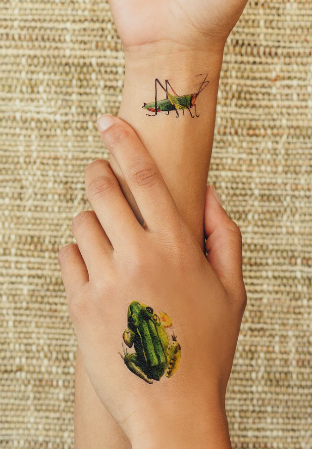 CRITTERS ON THE MOVE SHEET TATTOO