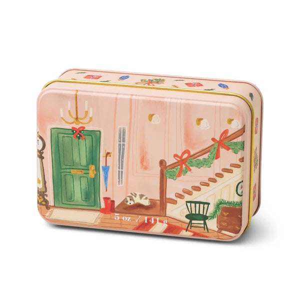 HOLIDAY 5 OZ CANDLE TIN- WASSAIL