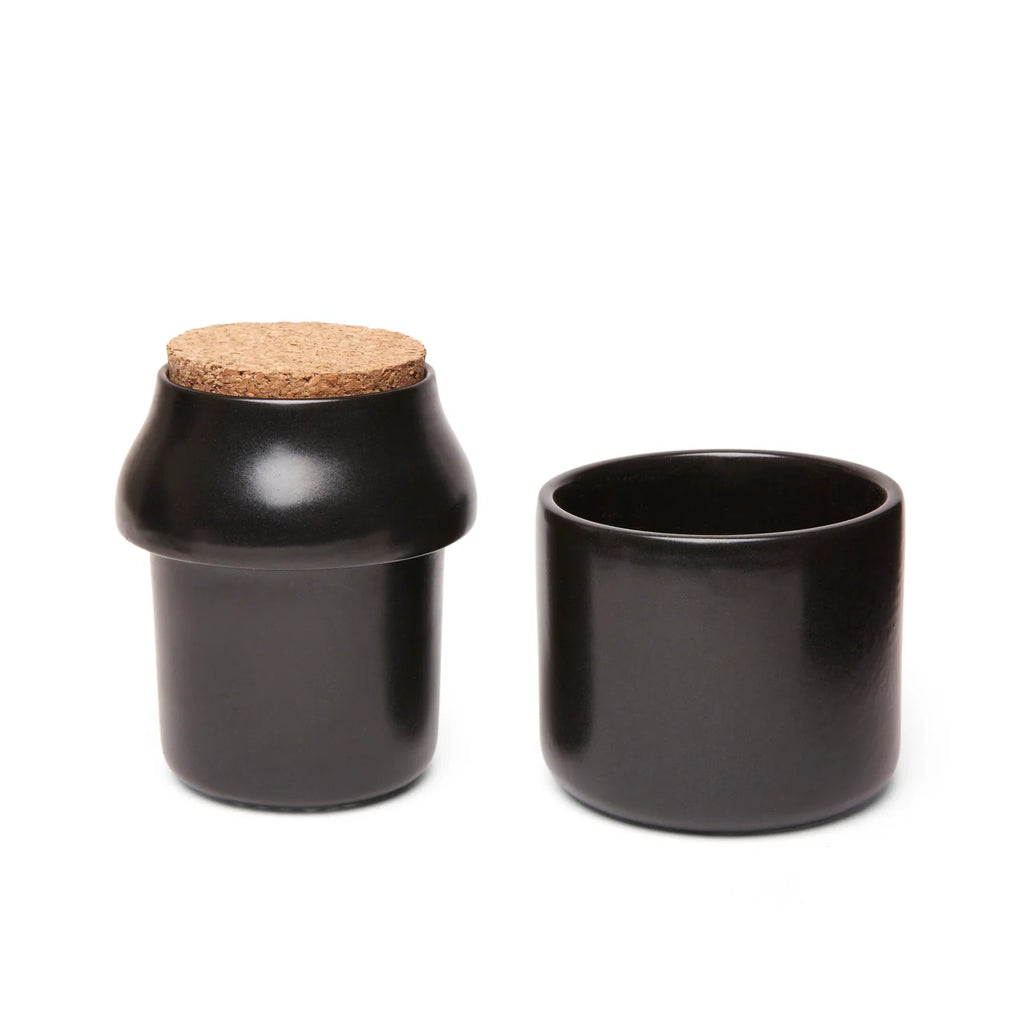 HERB GRINDER + JAR SMALL BLACK