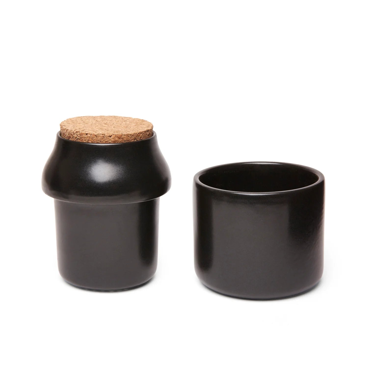 HERB GRINDER + JAR SMALL BLACK