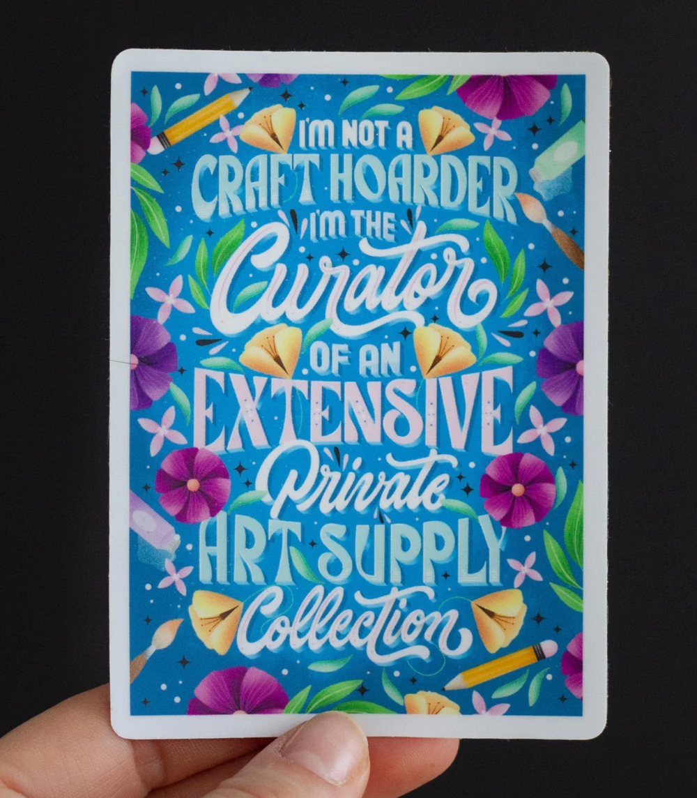 CURATOR OF ART STICKER