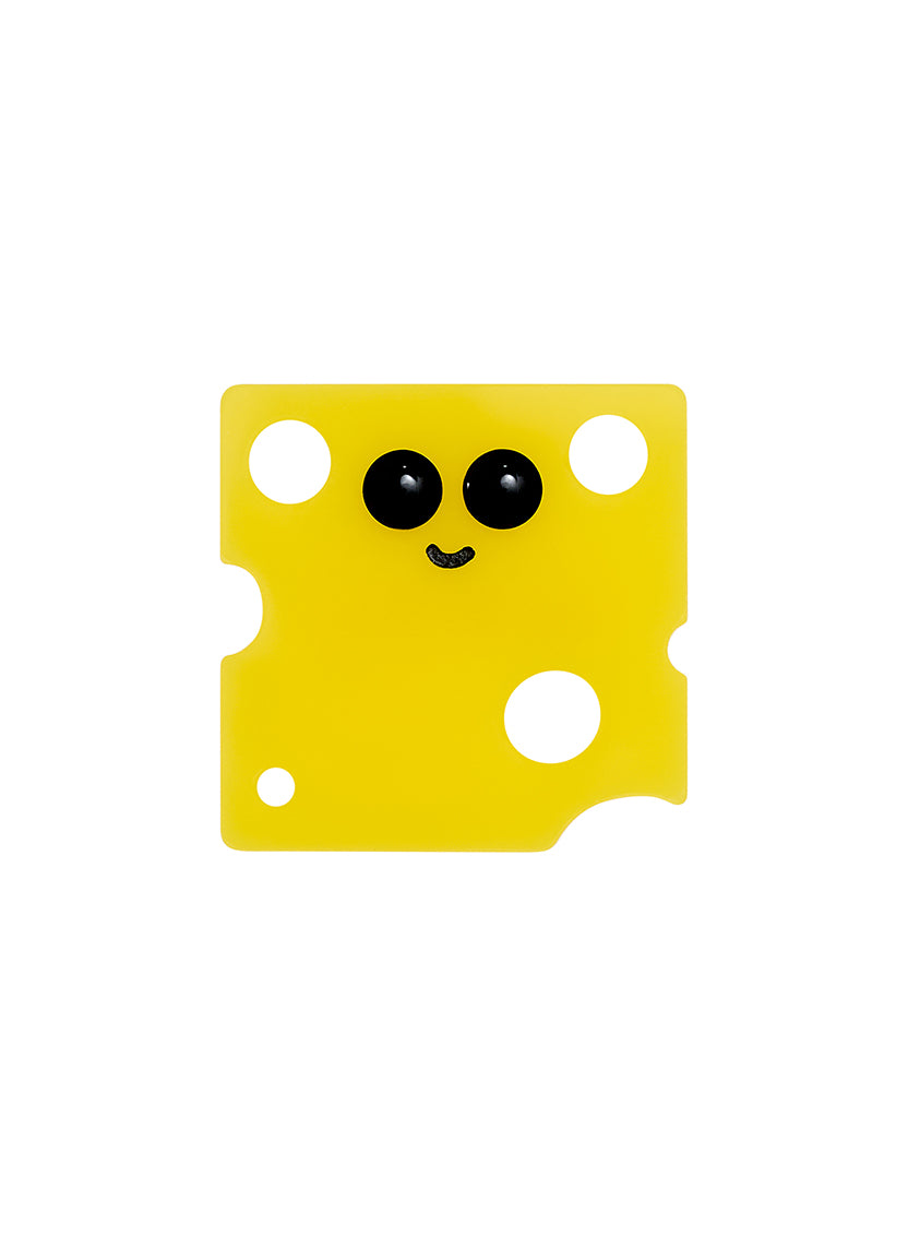 CHEESE SLICE BROOCH