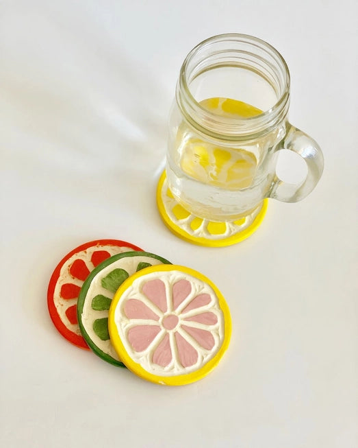 CITRUS FRUIT COASTERS
