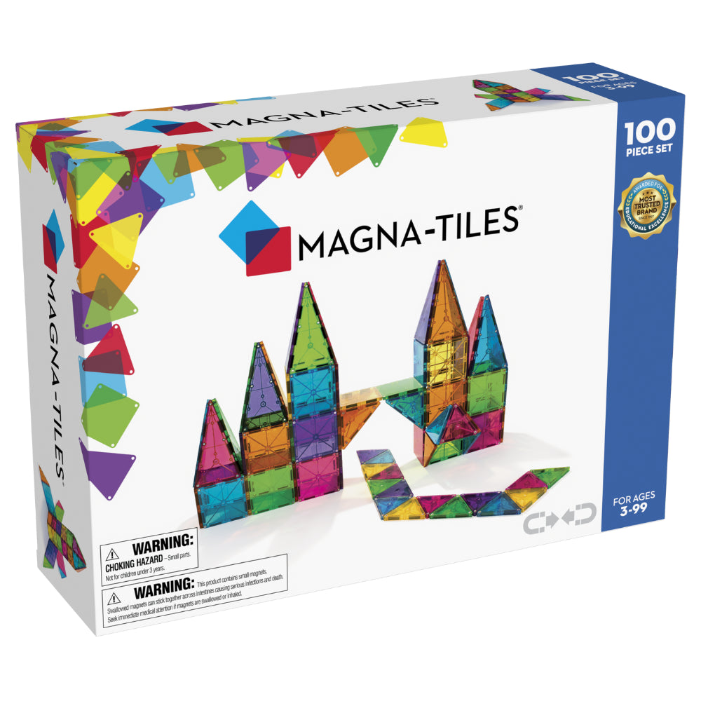 MAGNA-TILES CLEAR COLORS 100 PC SET