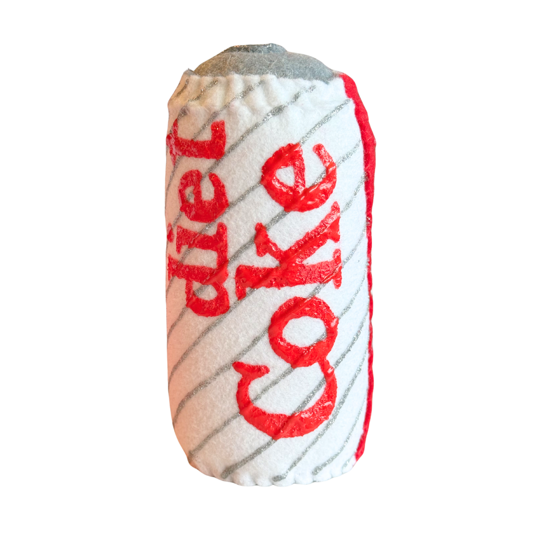 LUCY SPARROW DIET COKE CAN HANDMADE ORIGINAL ARTWORK