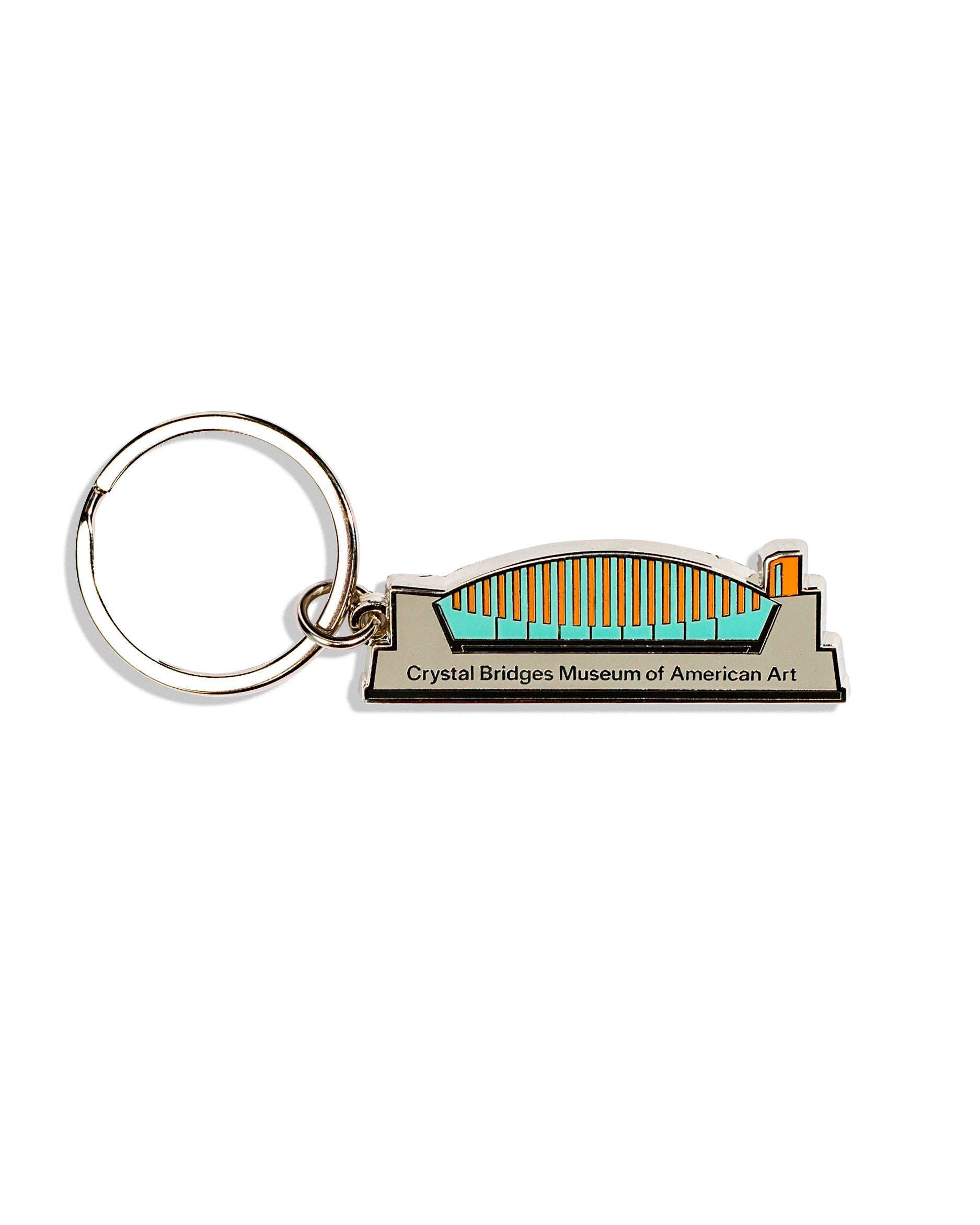 CRYSTAL BRIDGES ENAMEL KEYCHAIN