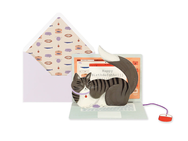 LAPTOP CAT CARD