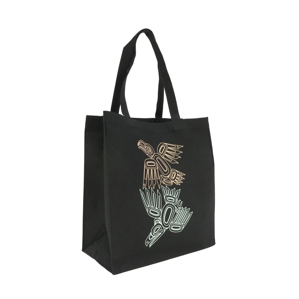 EAGLE/RAVEN CANVAS TOTE BAG