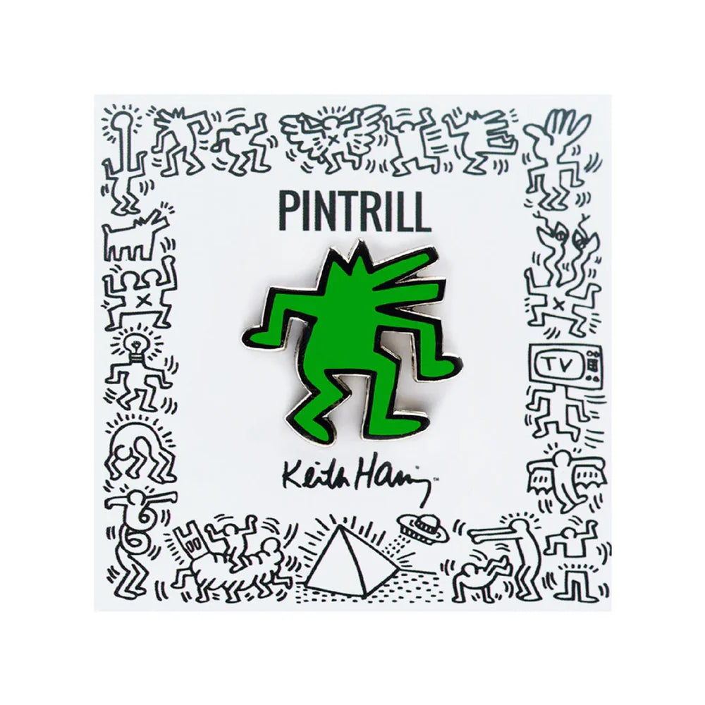 KEITH HARING DANCING DOG PIN
