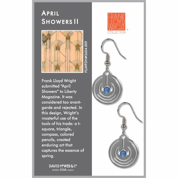 FRANK LLOYD WRIGHT APRIL SHOWERS EARRINGS