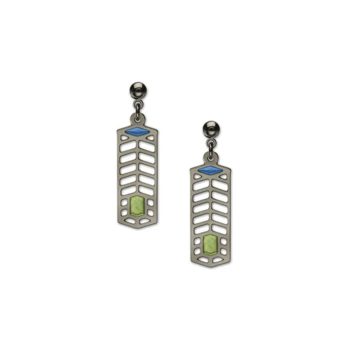 FRANK LLOYD WRIGHT ROBIE HOUSE EARRINGS