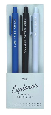 EXPLORER JOTTER GEL PEN: SET OF 3