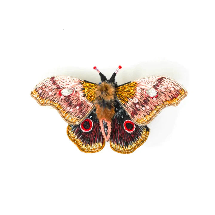 EMPEROR MOPANE MOTH BROOCH PIN