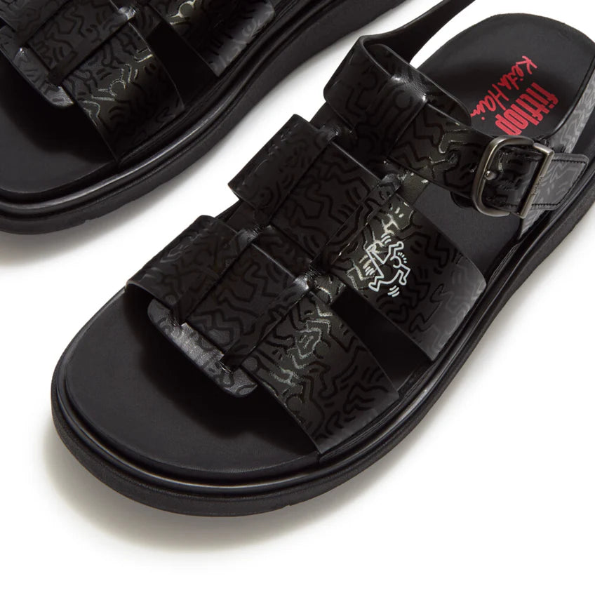 FIT FLOP X KEITH HARING FISHERMAN SANDALS