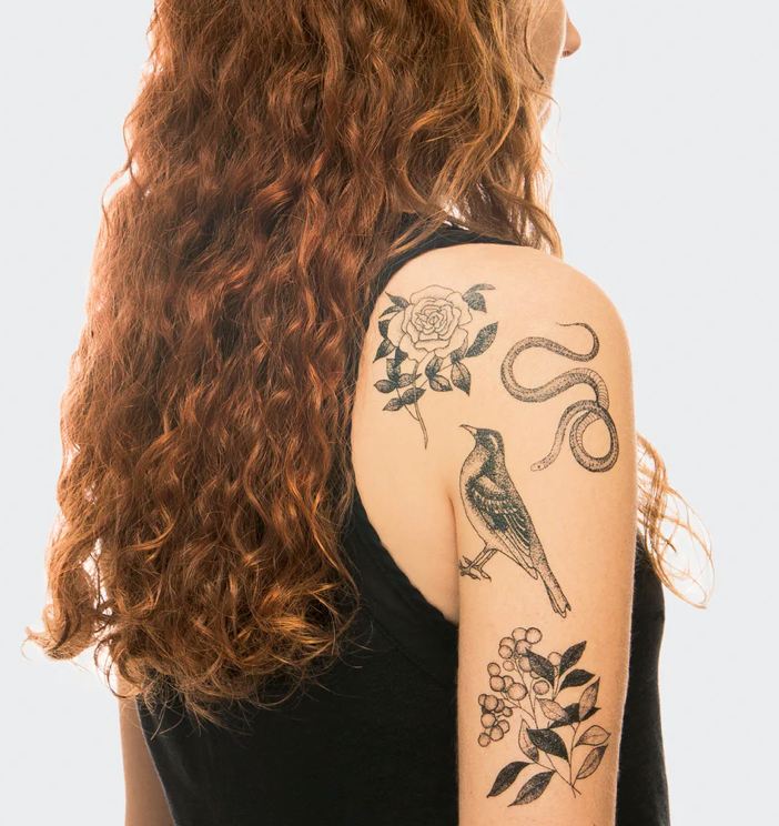FLORA AND FAUNA TATTOO SET