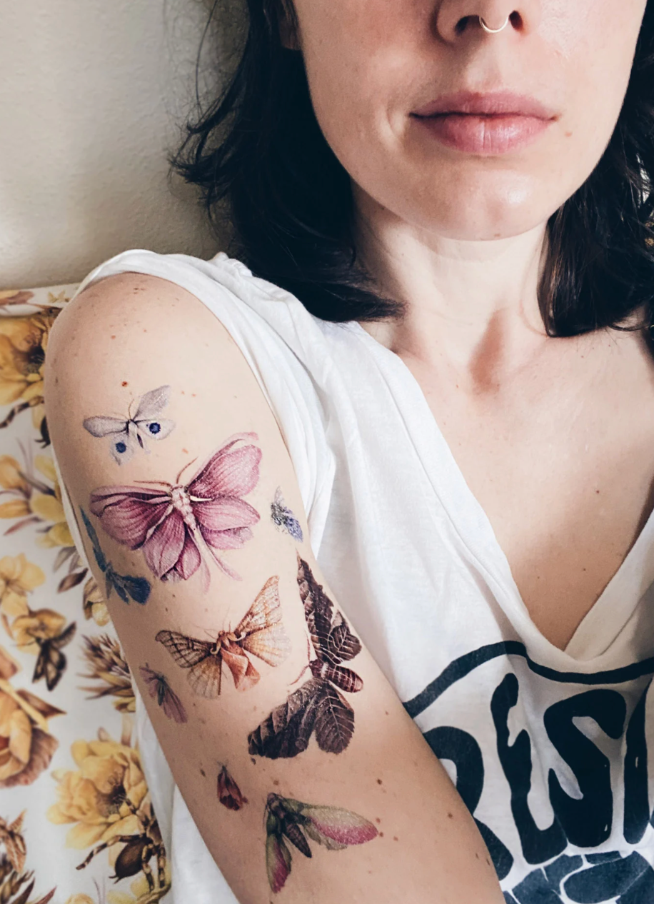FLORAFLIES SHEET TATTOO