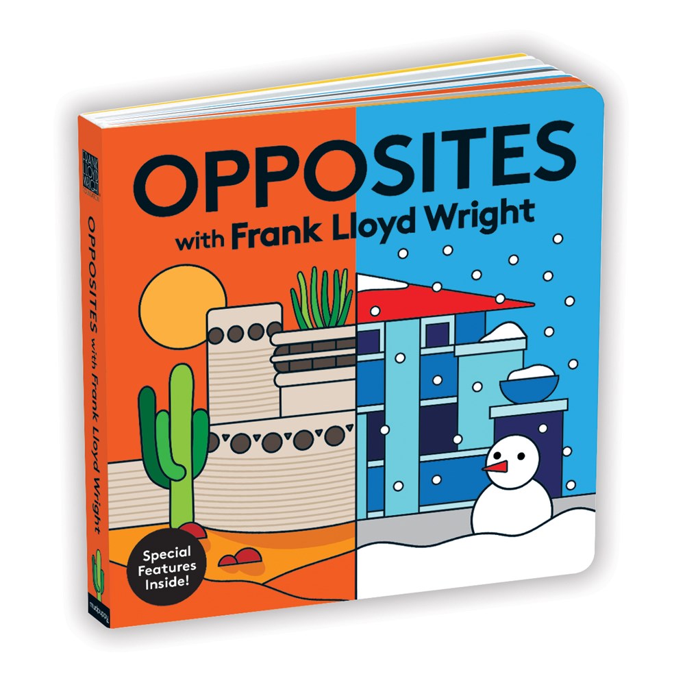 OPPOSITES WITH FRANK LLOYD WRIGHT BOARD BOOK