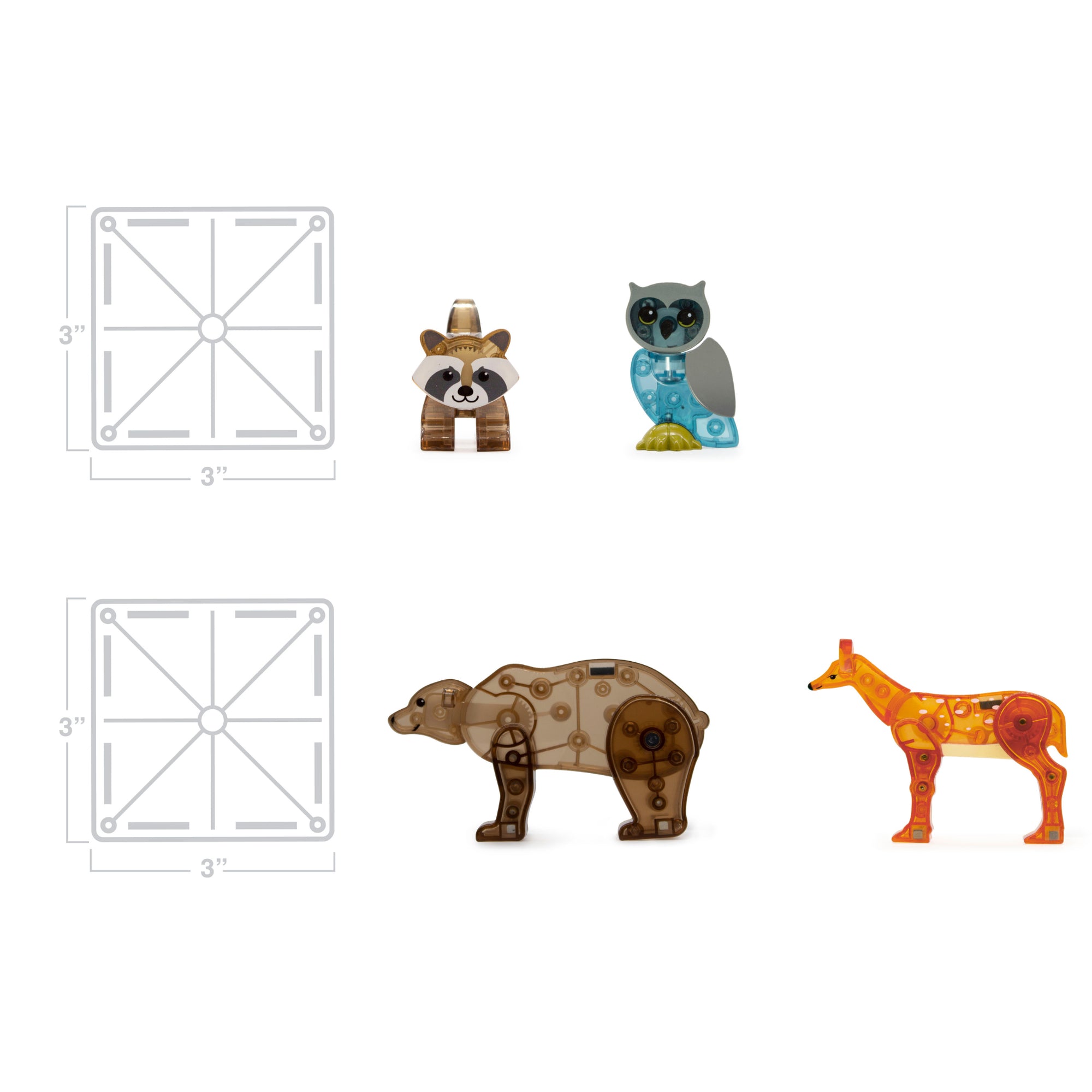 MAGNA-TILES FOREST ANIMALS 25 PC SET
