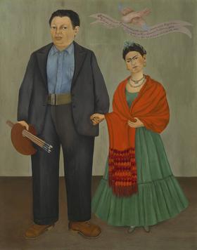 FRIDA KAHLO/FRIDA AND DIEGO 16X20