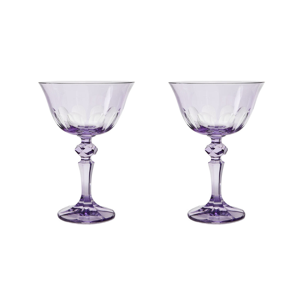 RIALTO GLASS COUPE AMETHYST