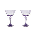 RIALTO GLASS COUPE AMETHYST