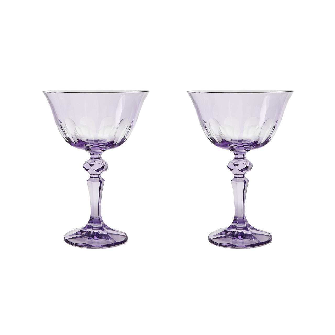 RIALTO GLASS COUPE AMETHYST