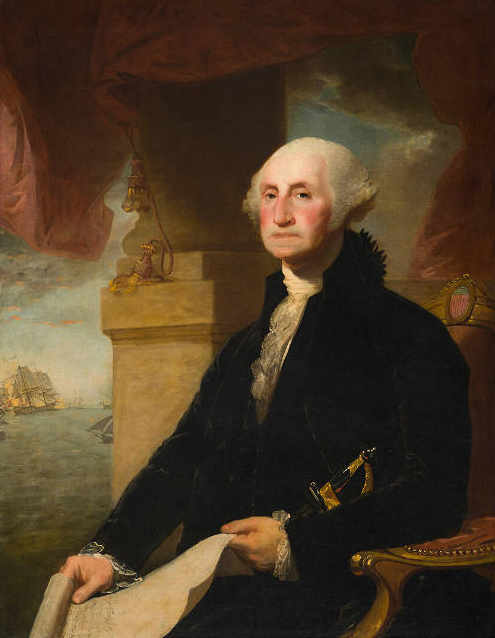 GEORGE WASHINGTON [CONSTABLE-HAMILTON PORTRAIT] POSTCARD