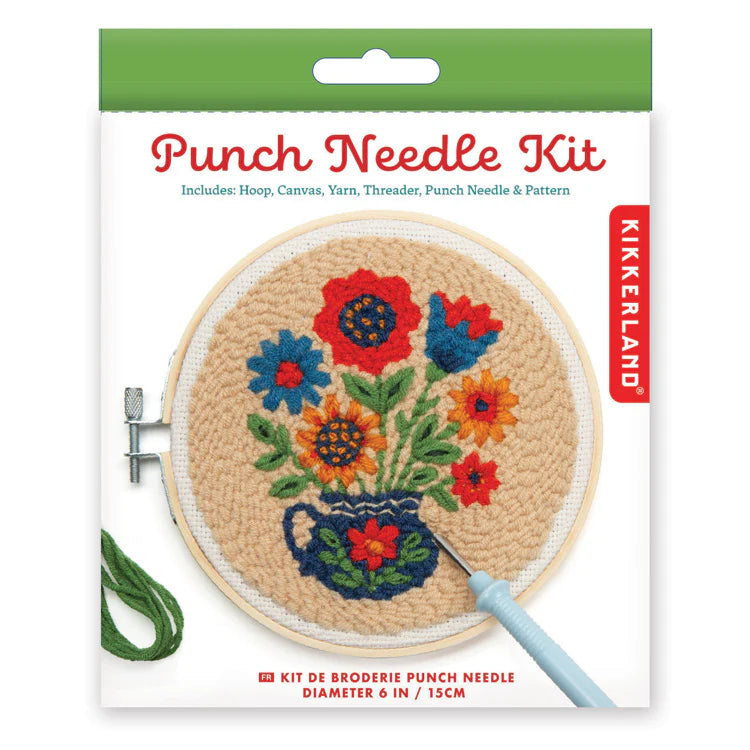 FLOWER BOUQUET PUNCH NEEDLE KIT