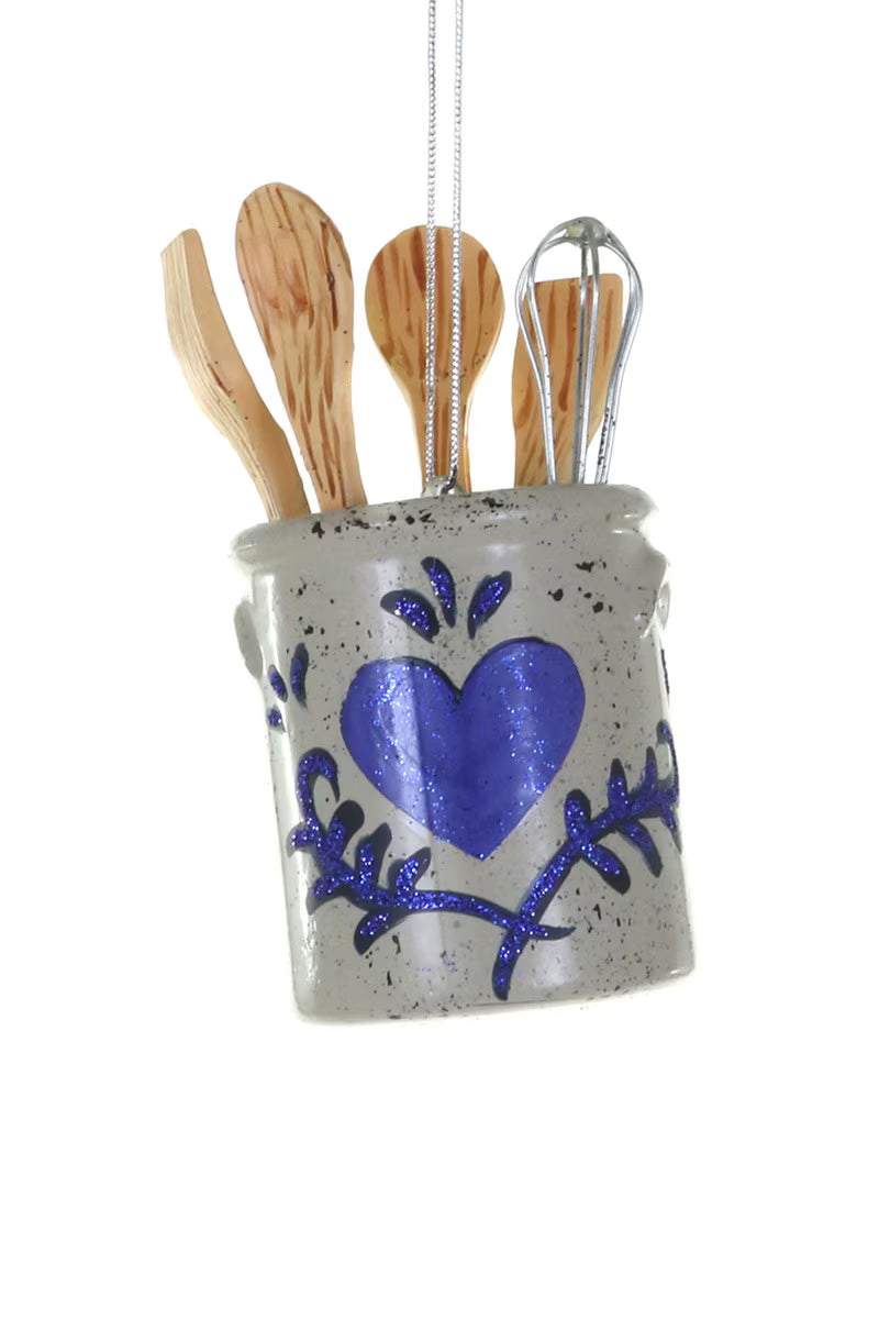 COUNTRY COTTAGE UTENSIL HOLDER ORNAMENT
