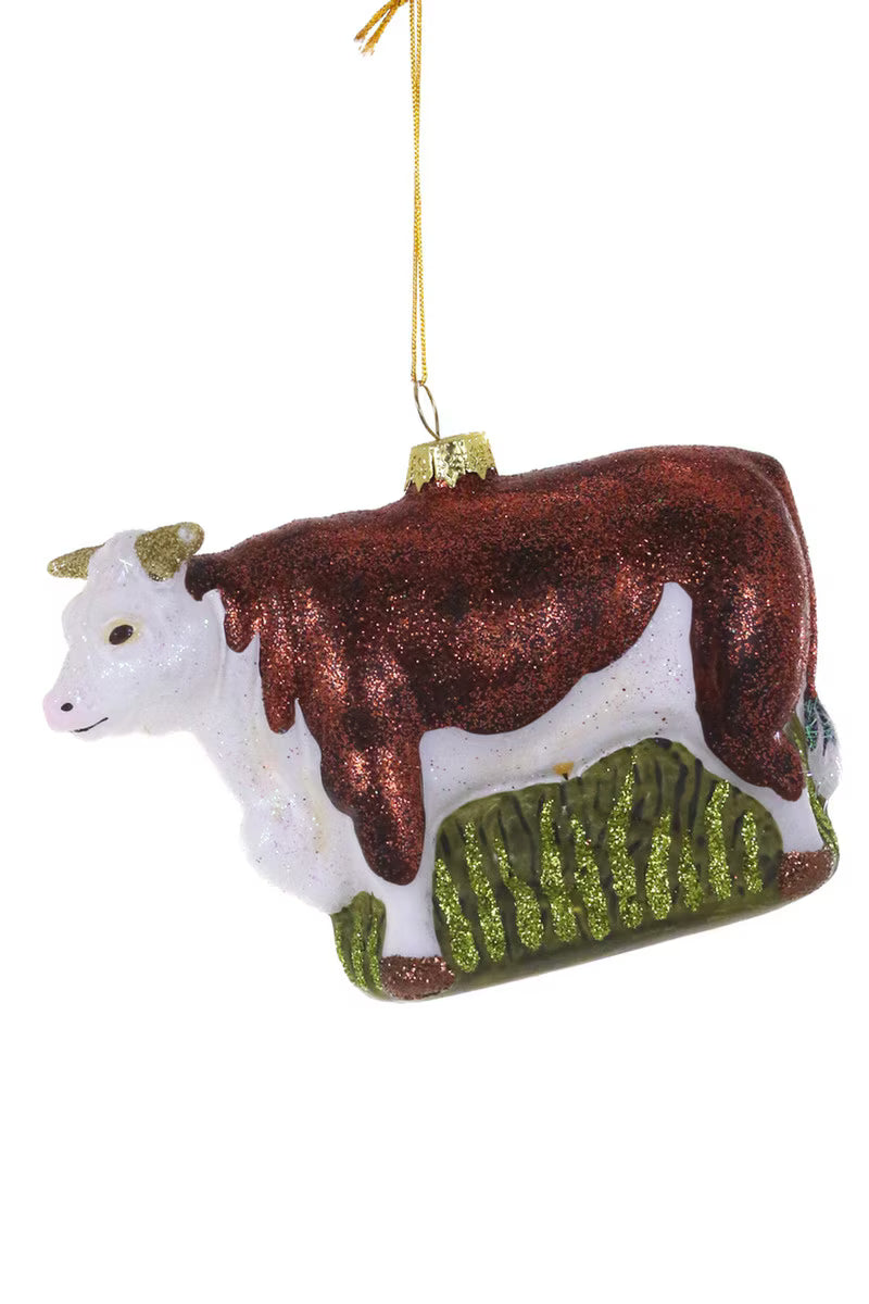 FOLK ART BULL ORNAMENT