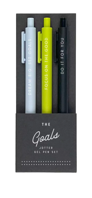 GOALS JOTTER GEL PEN: SET OF 3