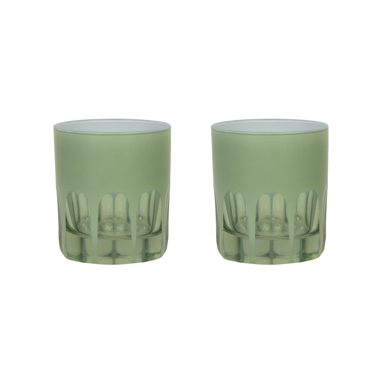 RIALTO GLASS OLD FASHION PALE SAGE