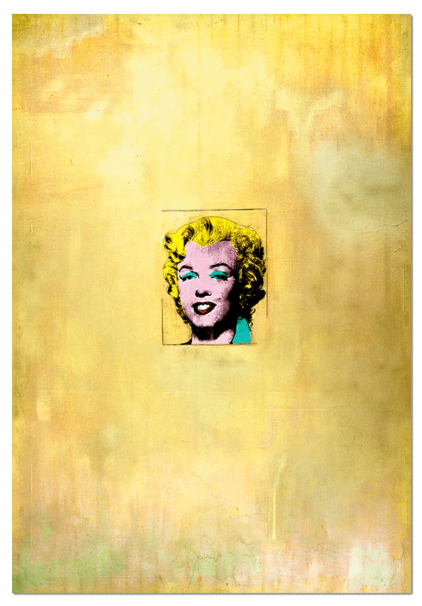 GOLD MARILYN STICKER