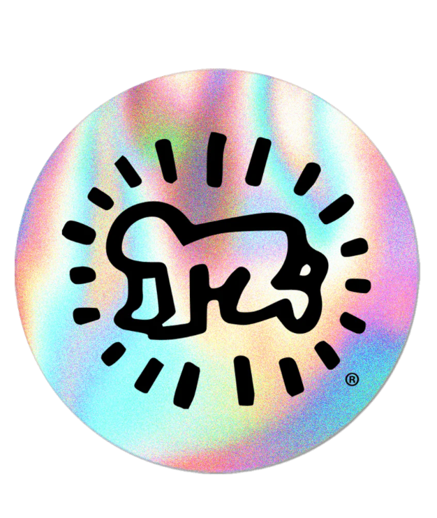 HOLO RADIANT BABY BY KEITH HARING STICKER