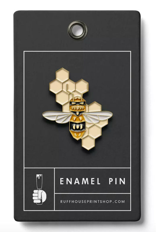 HONEY BEE ENAMEL PIN