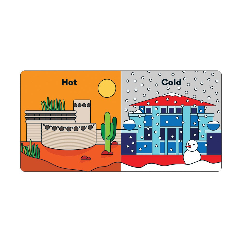 OPPOSITES WITH FRANK LLOYD WRIGHT BOARD BOOK