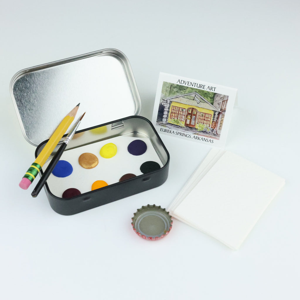 ADVENTURE ART WATERCOLOR TRAVEL TIN