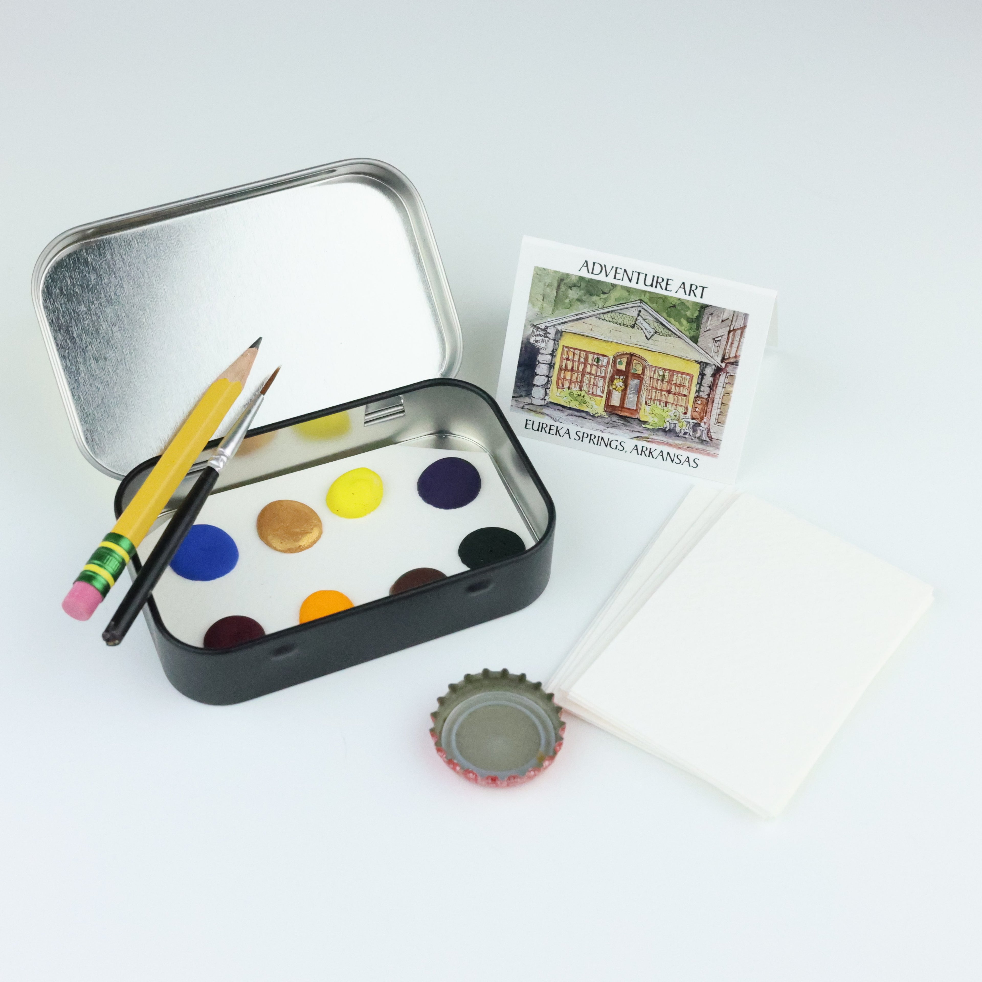 ADVENTURE ART WATERCOLOR TRAVEL TIN