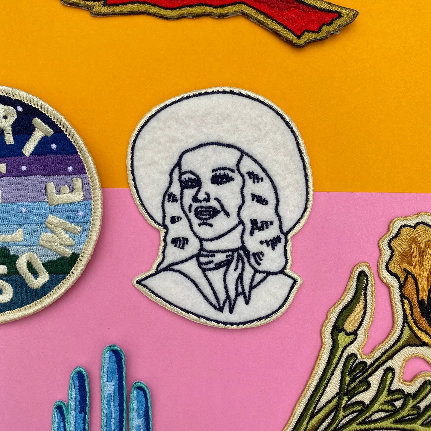 COWGIRL FELT IRON-ON PATCH