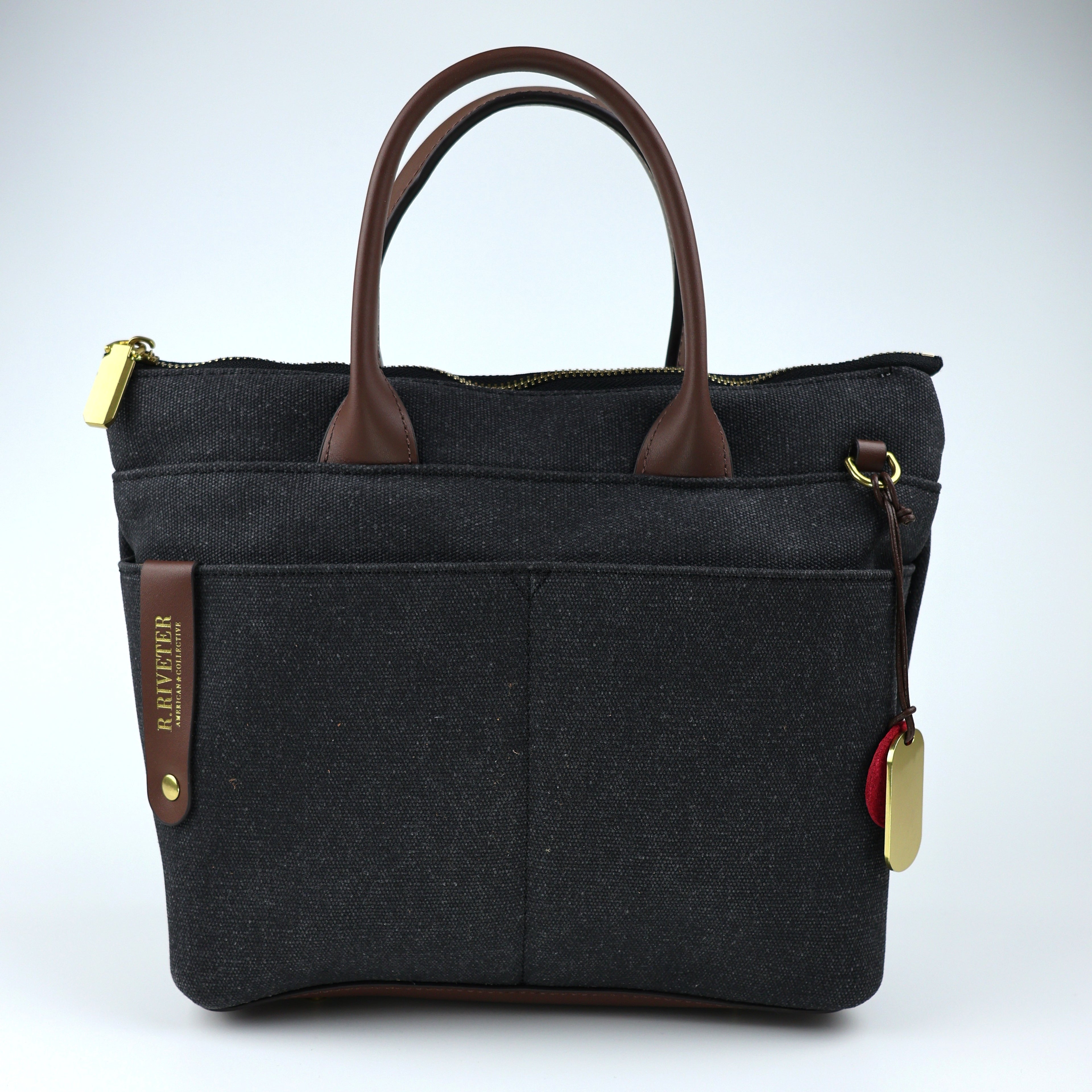WASHED CANVAS DOT BAG