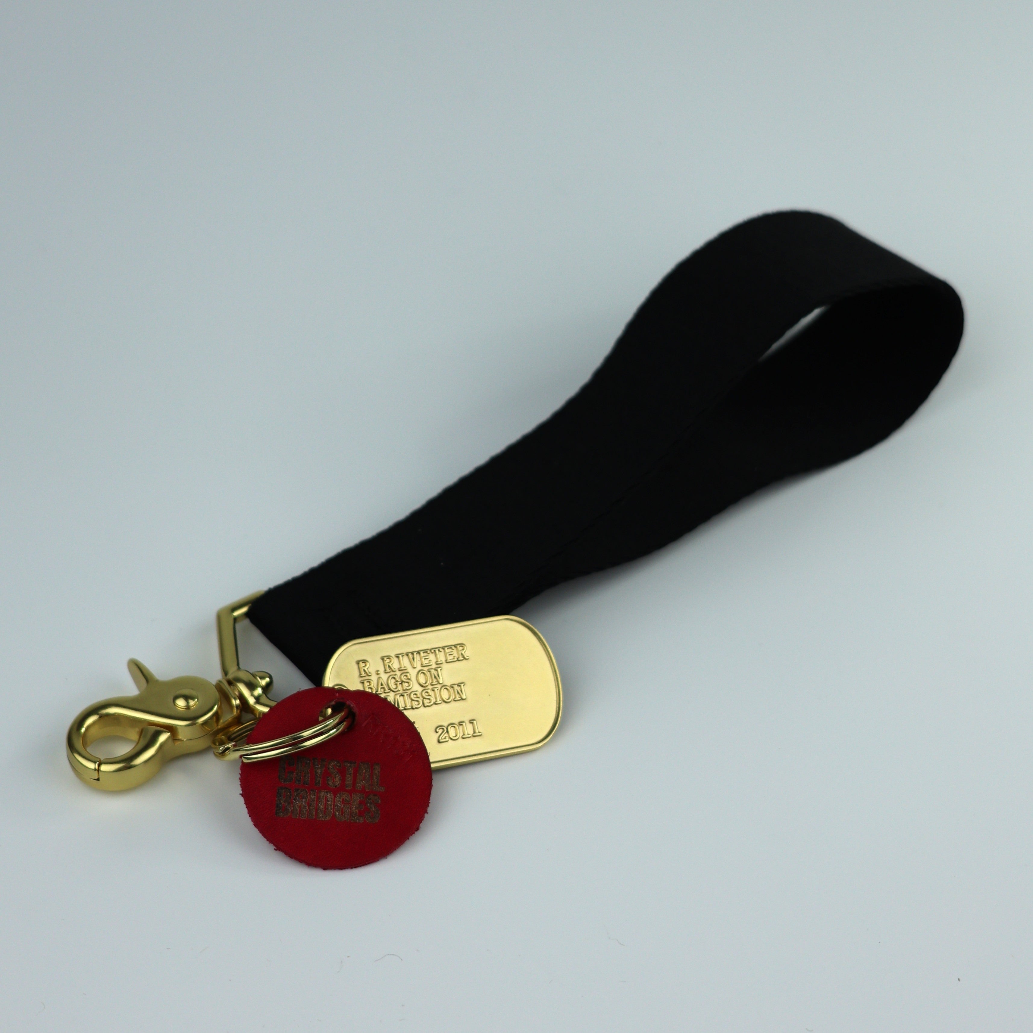 BLACK WRISTLET KEYCHAIN