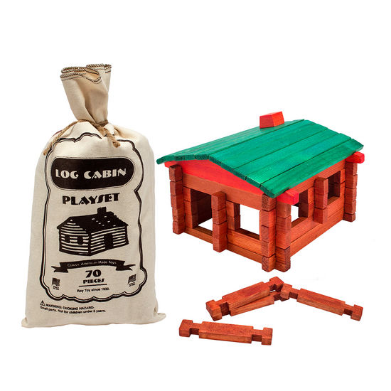 ROY TOY LOG CABIN POUCH