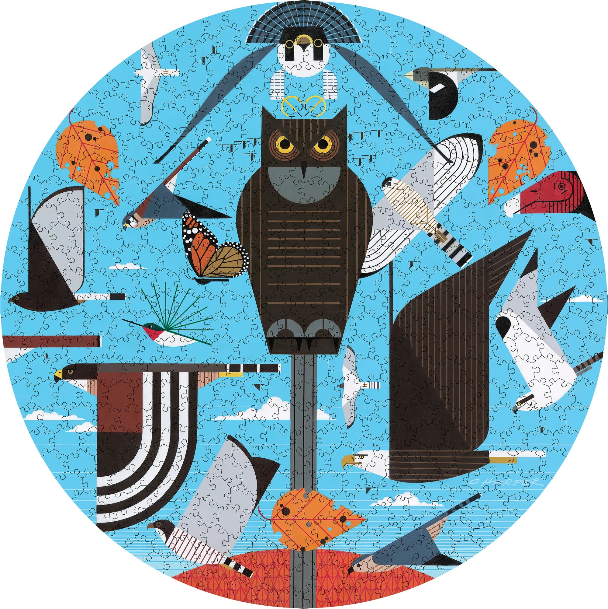 CHARLEY HARPER: HAWK MOUNTAIN 500-PIECE CIRCULAR PUZZLE