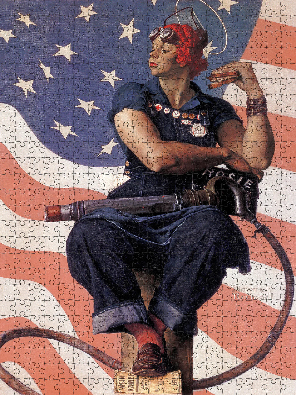 NORMAN ROCKWELL: ROSIE THE RIVETER PUZZLE (500 PIECES)