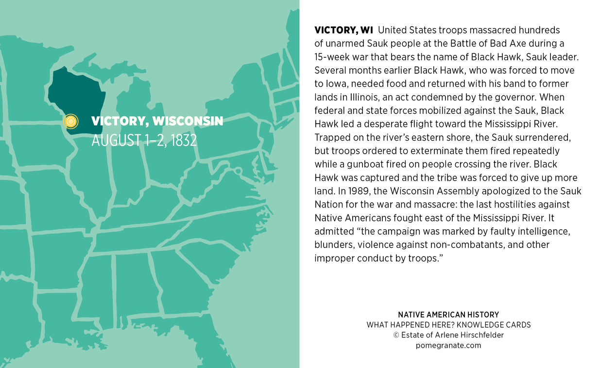 WHAT HAPPENED HERE?: NATIVE AMERICAN HISTORY KNOWLEDGE CARDS