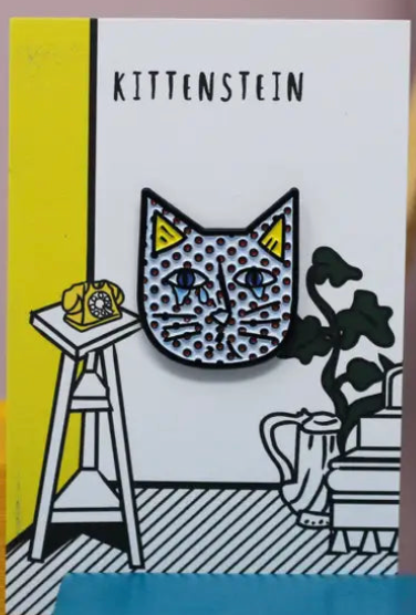KITTENSTEIN CAT ARTIST PIN