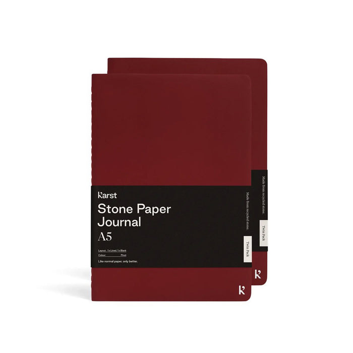 KARST A5 SOFTCOVER DAILY JOURNAL TWIN PACK