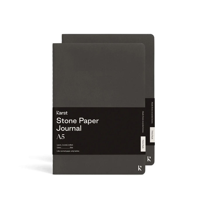 KARST A5 SOFTCOVER DAILY JOURNAL TWIN PACK