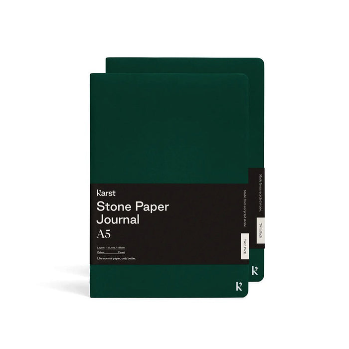 KARST A5 SOFTCOVER DAILY JOURNAL TWIN PACK