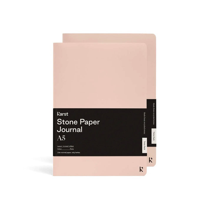 KARST A5 SOFTCOVER DAILY JOURNAL TWIN PACK